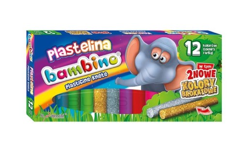 BAMBINO PLASTICINE 12 FARIEB (ZLATÁ A STRIEBORNÁ)