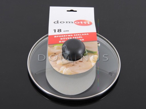 Sklenená pokrievka s prieduchom 18 cm DOMOTTI