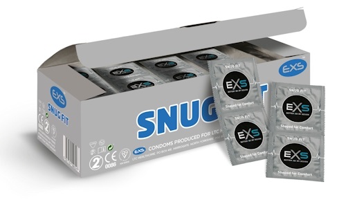 EXS SNUG FIT priliehavé kondómy s užším priemerom, 25 ks.