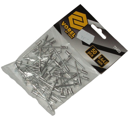 Hliníkový slepý nit 6,4x4,0mm 50 ks