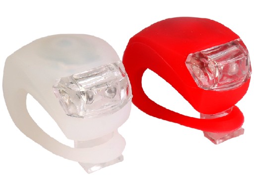 SVETLÁ NA BICYKEL SVETLÁ 2 LED - 2 KS + BATÉRIE