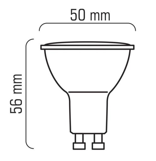 GU10 LED SMD 230V 4W neutrálna LED žiarovka