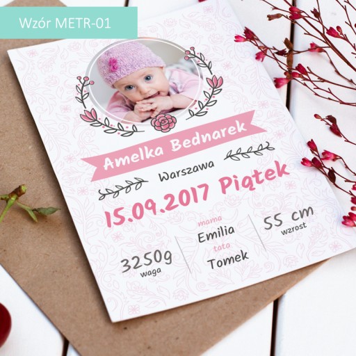 Rodný list dieťaťa - rodné listy s fotkou A4