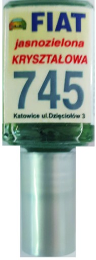 FIAT 733A ZELENÁ GUACAMOLEOVÁ LAKU TAKRAČNÉ ŠKRABINY