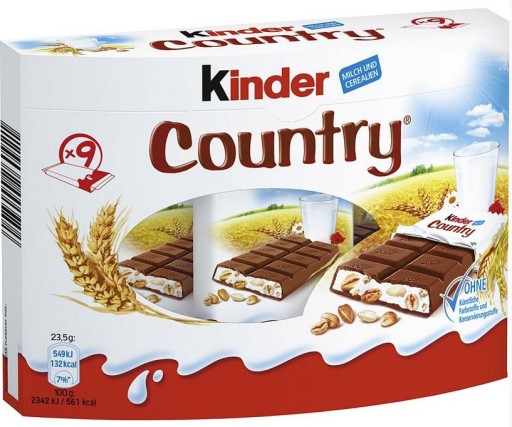 Kinder Country bar z Nemecka