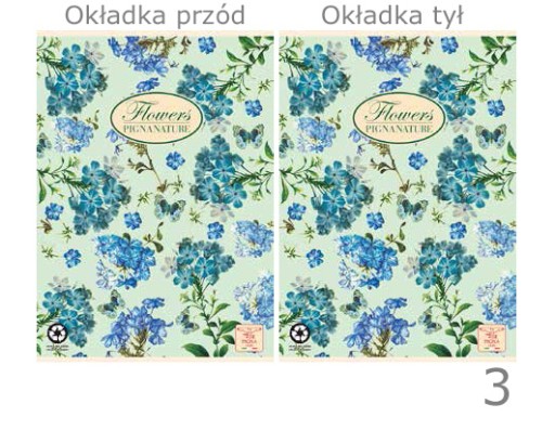 BRULION NOTES NOTEBOOK A5 PIGNA FLOWERS 0222172