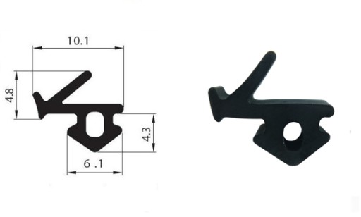 Tesnenia: PVC okenné tesnenie S-835X