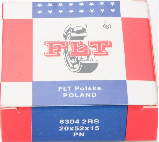 Ložisko guličkové FŁT 6304 2RS 20x52x15mm poľský