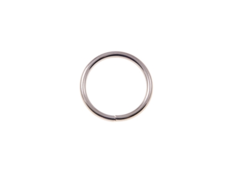 Koženkový prsteň na opasok 25/3 mm strieborný 10 ks