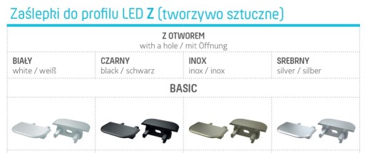 KRYT NA HLINÍKOVÝ LED PROFIL A,B,C,D,H,X,Y,Z