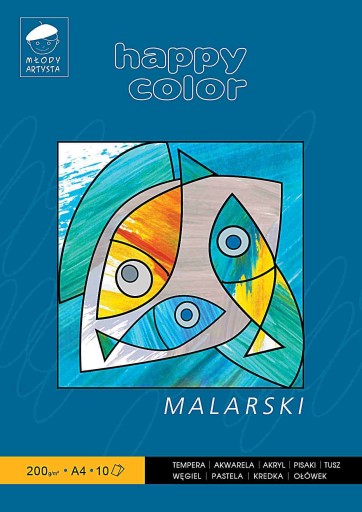 Blok maliarsky A4 10K 200g TEMPERA AKVAREL