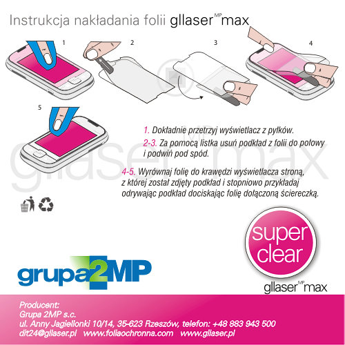 Ochranná fólia GLLASER SuperClear SC GPS Radio 9