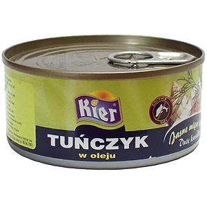 Tuniak v oleji - veľké kusy 170g Kier