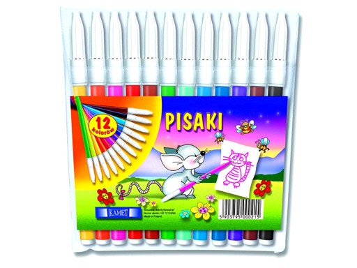 KAMET školské fixky, fixky, fixky, 12 farieb
