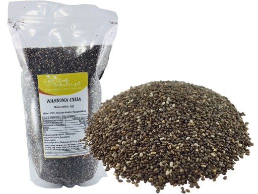 CHIA SEMIENKA 500g ŠALVÍ ŠPANIELSKÁ, ODPORÚČAM