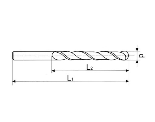 VŔTAČKA DO KOVU FI 3,3 mm TITANIUM TITANIUM