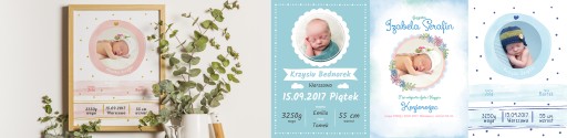 Rodný list dieťaťa - rodné listy s fotkou A4