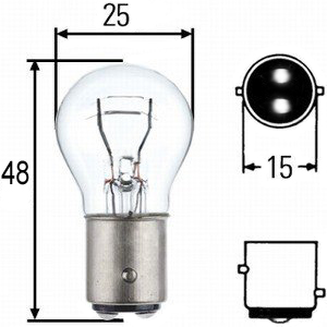 ŽIAROVKY ZADNÁ ŽIAROVKA BAY15D S25 6V 21/5W MZ WSK WFM