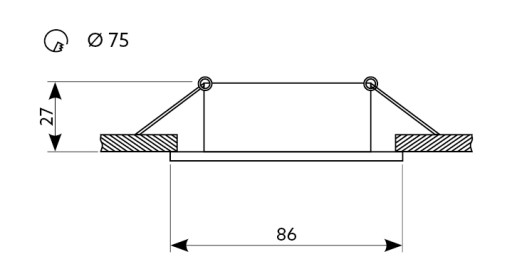 POHYBLIVÉ okrúhle stropné svietidlo pre LED 230V GU10