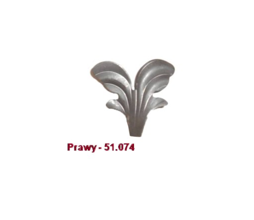 listové listové kované prvky 51.073 + 51.074