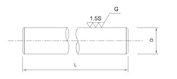 VODIACI LINEÁRNY HRIADEĽ fi 8 mm D=500 mm 50 cm Š8
