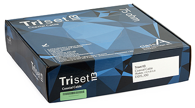 Triset-113 koaxiálny anténny kábel, medený SAT kábel, 1 m