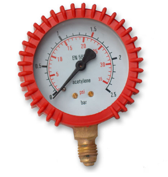 PREVÁDZKOVÝ ACETYLÉNOVÝ MANOMETER 2,5 BAR ZÁVIT G1/4