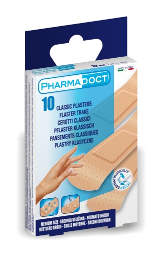 Pharmadoct Classic náplasti 10 ks. telovej farby