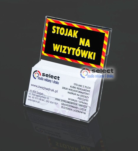 DRŽIAK NA VIZITKY, PLEXI DRŽIAK NA VIZITKY - PREDĹŽENÝ
