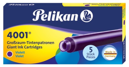 PELIKAN NÁPLNE DLHÝCH PERO 5 KS. FIALOVÝ