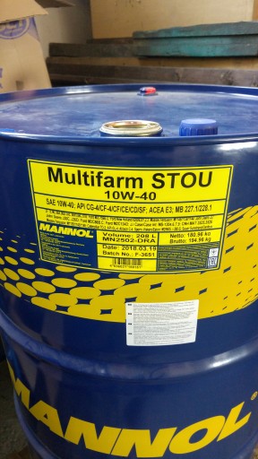 MANNOL Multifarm STOU 10W-40 OLEJ V LITROCH