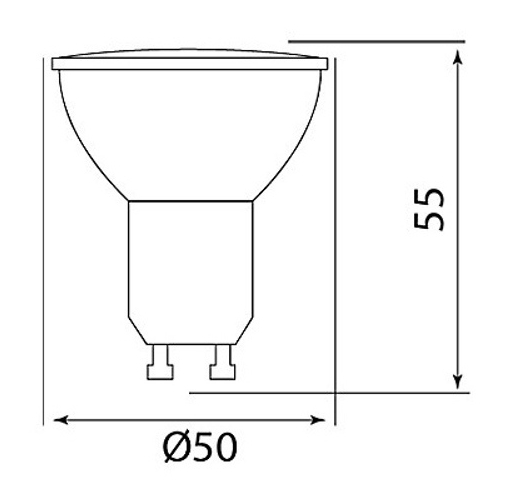 GU10 LED SMD LED žiarovka, 230V 3W, neutrál