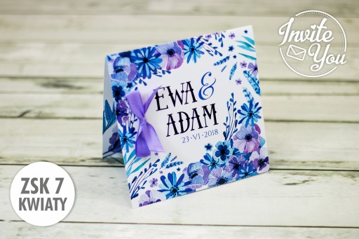 Svadobné oznámenia ZSK7 Flowers + príloha ZDARMA