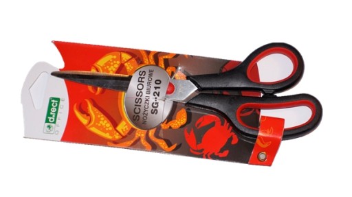 ŠKOLSKÉ KANCELÁRSKE NOŽNICE D.RECT 21CM SG-210