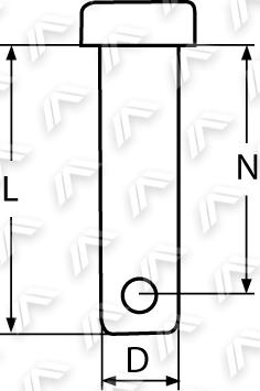 NEREZOVÝ PIN A4 6x29mm PIN PIN