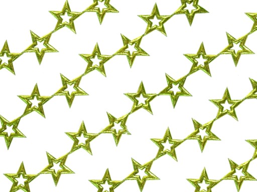 Ozdobné aplikácie Hollow Star 0,5 m Pistácie