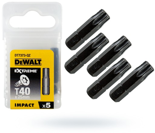 DT7373 DEWALT Nárazové bity T40x25mm Torsion 5ks