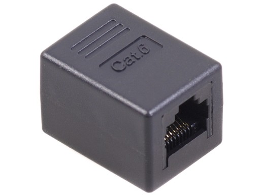 ZLATÝ KONEKTOR RJ45 BAREL 8p8c ZÁSUVKA-LAN