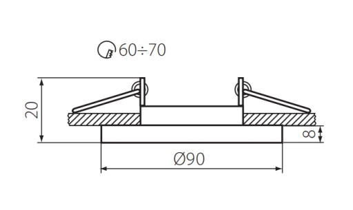 Okrúhle sklenené halogénové svietidlo pre LED 230V GU10