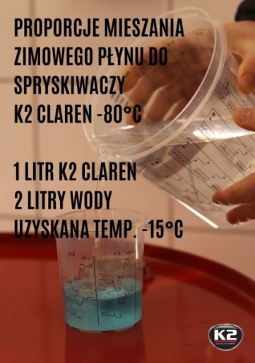 K2 CLAREN -80C 1L KVAPALINA OSTREKOVANIA KONCENTR