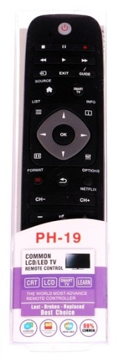 DIAĽKOVÉ OVLÁDANIE PRE SMART TV PHILIPS 3D LED LCD UNIVERZÁLNY