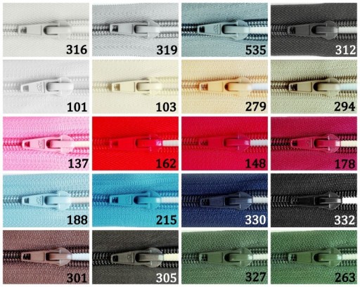 STRUNOVÝ Zips - 70 cm - Zips - 20 FARIEB