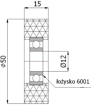 VALCE VALCE fi 50mm TLAKOVÉ VALCE šírka 15mm