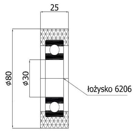VALCE VALCE fi 80mm TLAKOVÉ VALCE šírka 25mm