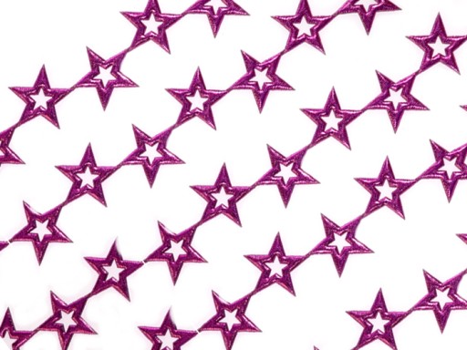 Dekoratívne aplikácie Hollow Star 0,5 m Tmavoružová