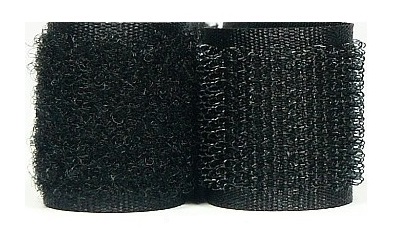 Páska na suchý zips 50mm 1mb SET, farby: ČIERNA