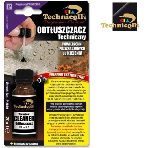 TECHNICKÉ ODMASŤOVANIE P-959 PRE KOVY, PLASTY PRED LEPENÍM