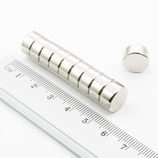VALEC NEODYMOVÝ MAGNET 12x6 N38 SADA 4 ks