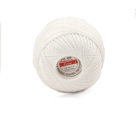 Cordonka ARIA 5 WHITE col.400 Ariadna 120 tex x2