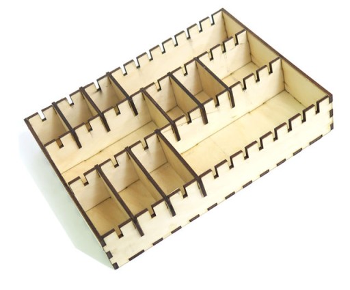 DECOUPAGE ORGANIZÉR BOX S 3 PRIHRADKAMI RZ35